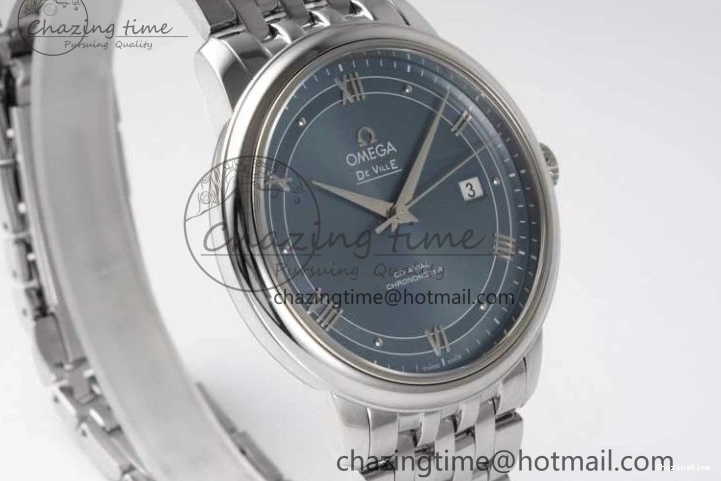 0228 De Ville SS DIWF 1:1 Best Edition Light Blue Dial SS Markers on SS Bracelet MIYOTA TopPick 7850